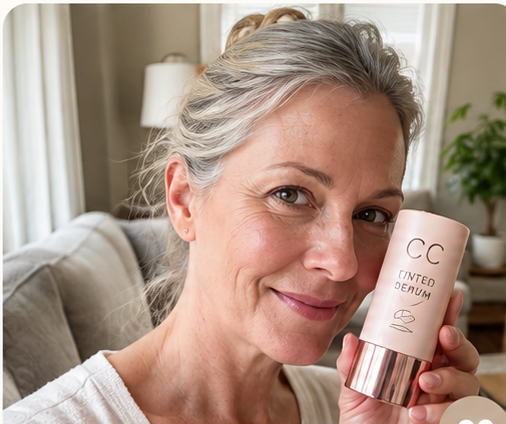 Diane holding CC tinted serum