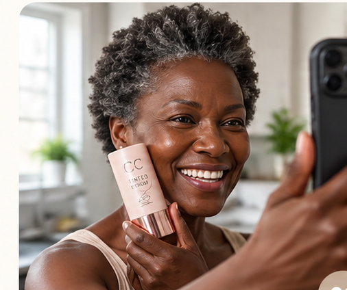 Yvonne holding CC tinted serum
